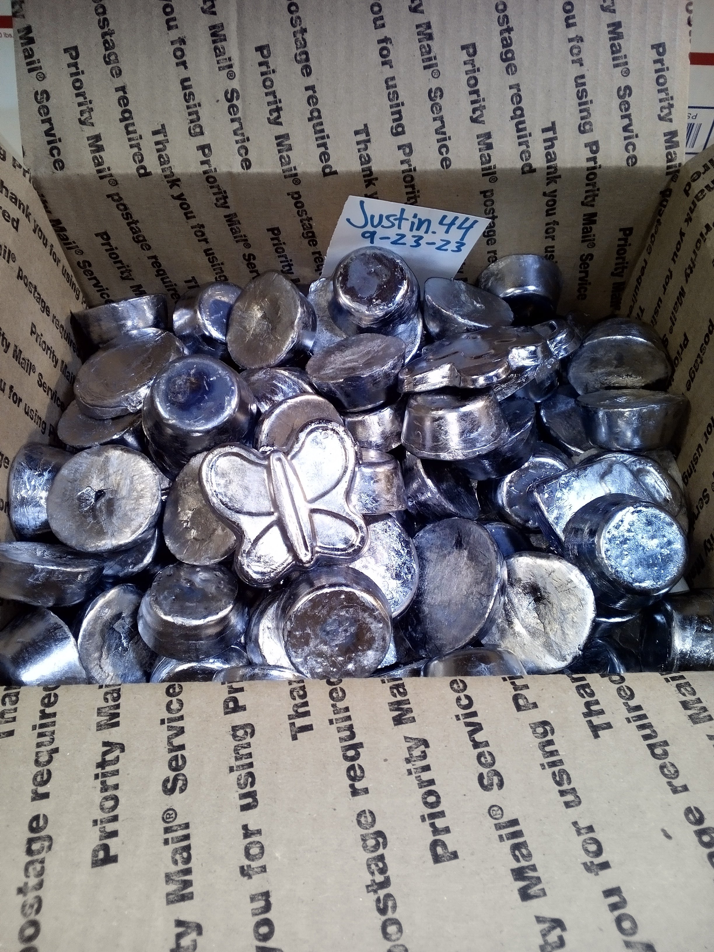 SOLD - 50 lbs. Soft Lead Ingots Box #1 | The Muzzleloading Forum