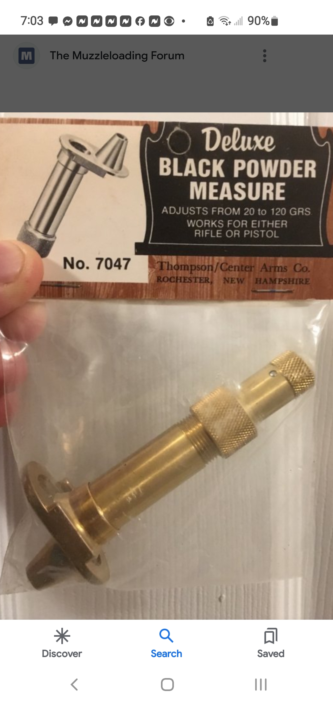 Thompson Powder Measure Thompson Center Powder Measure | The Muzzleloading Forum