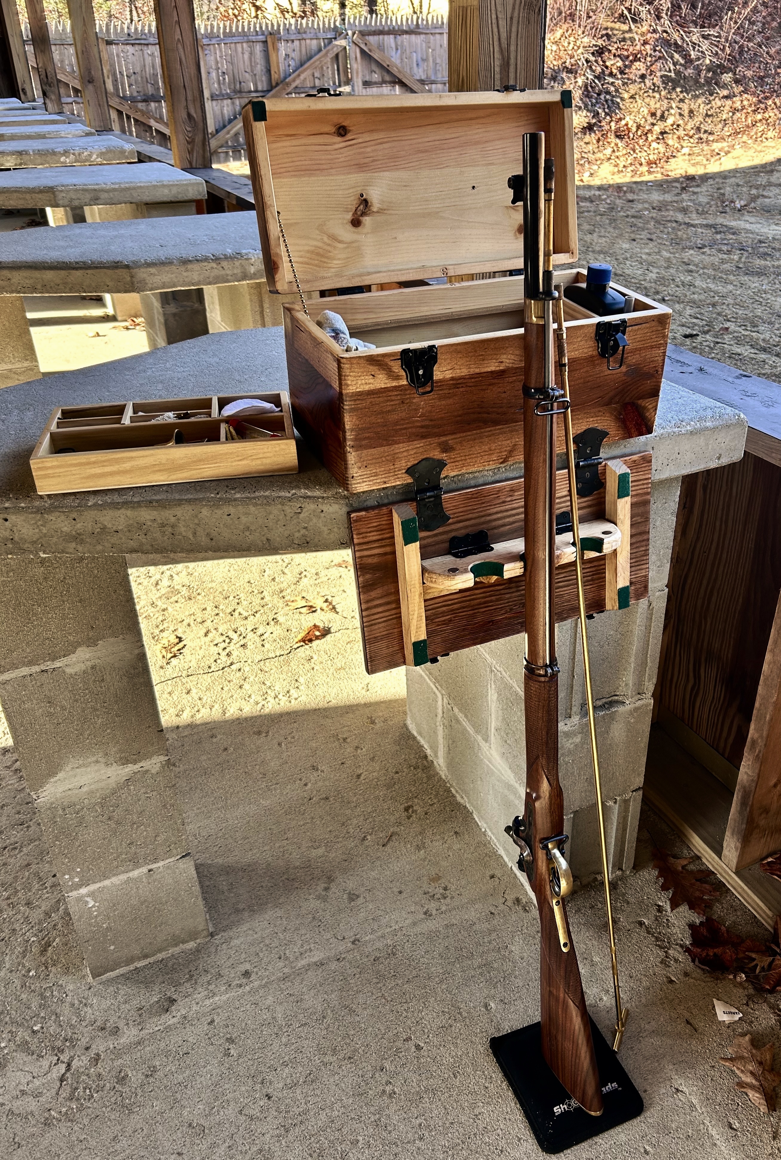 BP Range Box -- with concrete bench protection | The Muzzleloading Forum