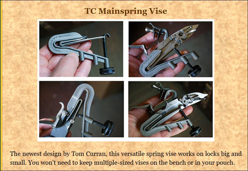 CLOSED - NEW - Chambers Tom Curran designed Spring Vise | The ...