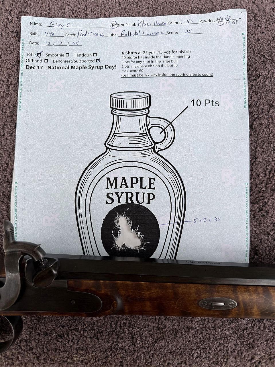 Maple Syrup Target December 17 is National Maple Syrup Day! | The Muzzleloading Forum
