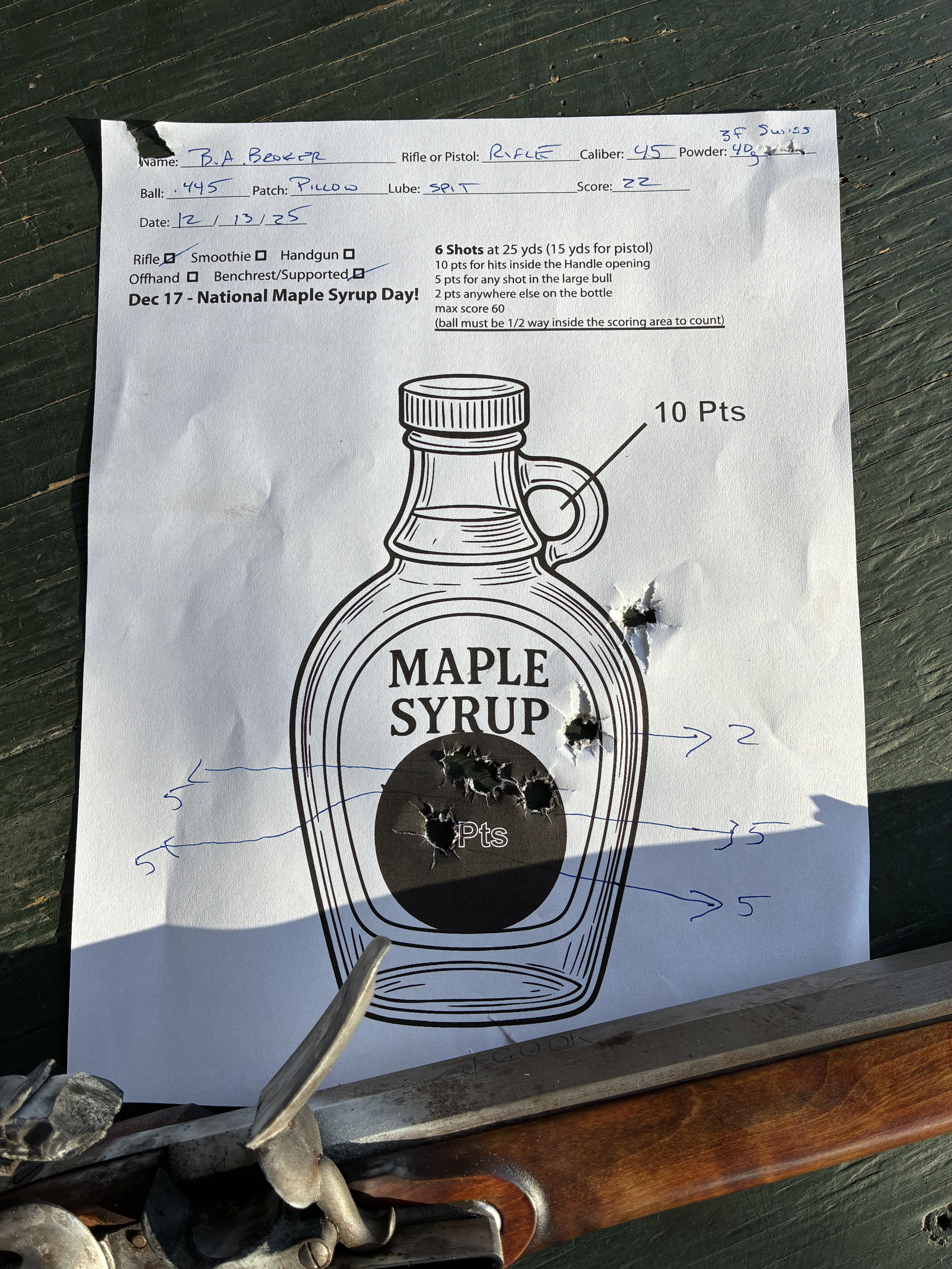 Maple Syrup Target December 17 is National Maple Syrup Day! | The Muzzleloading Forum
