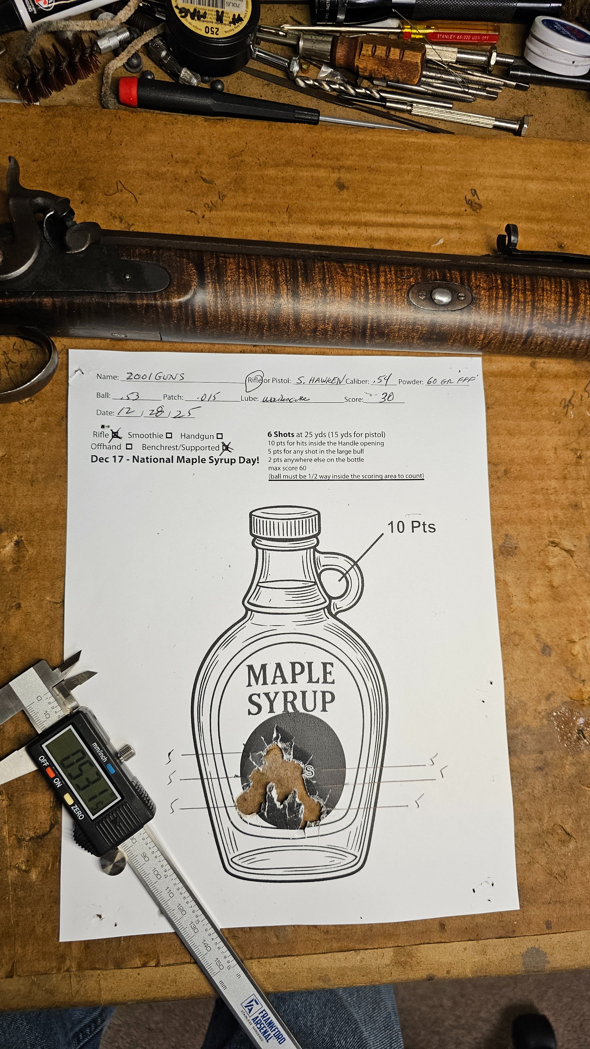 Maple Syrup Target December 17 is National Maple Syrup Day! | The Muzzleloading Forum