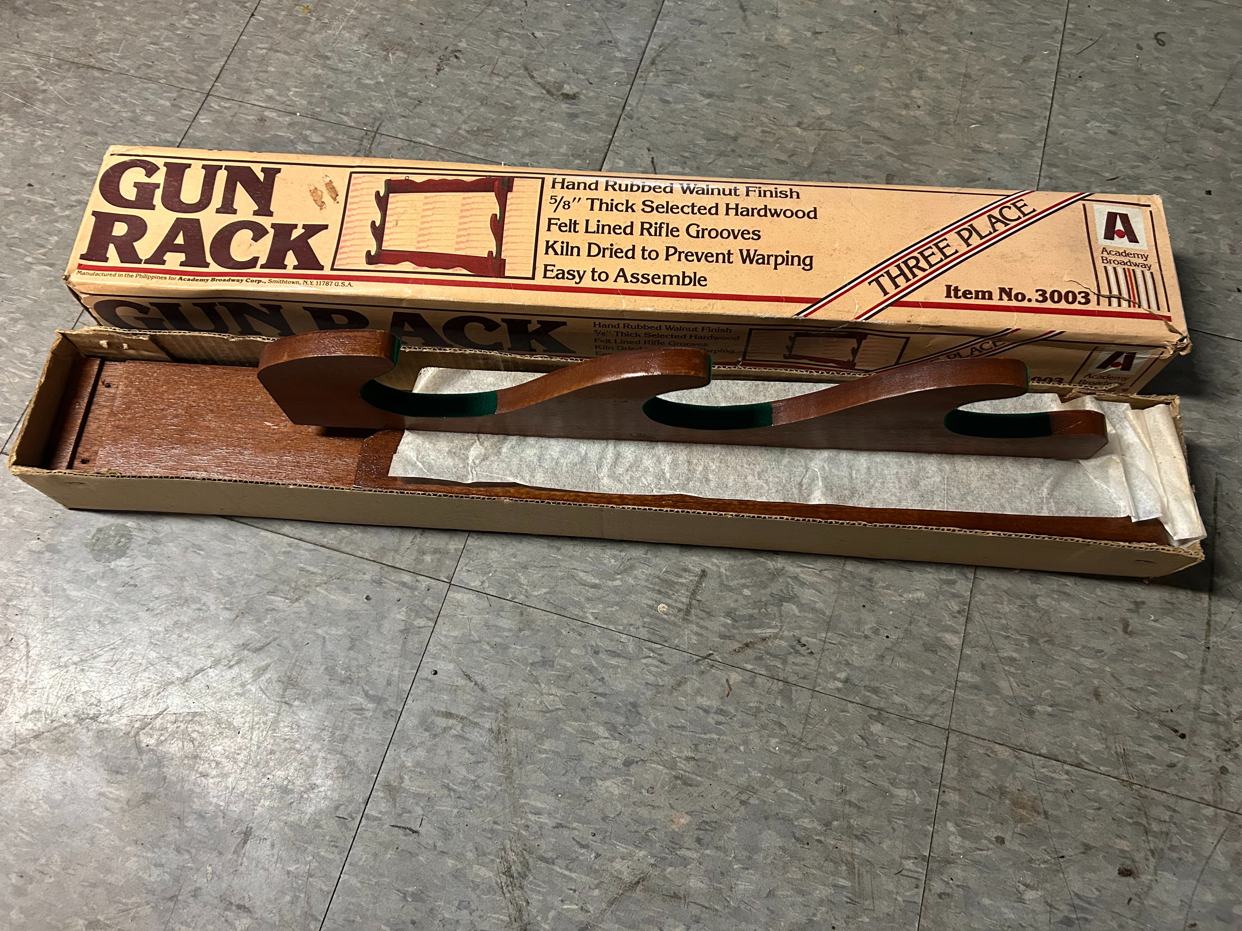 FOR SALE - Vintage Wall Mount Gun Rack - Walnut Finish | The ...