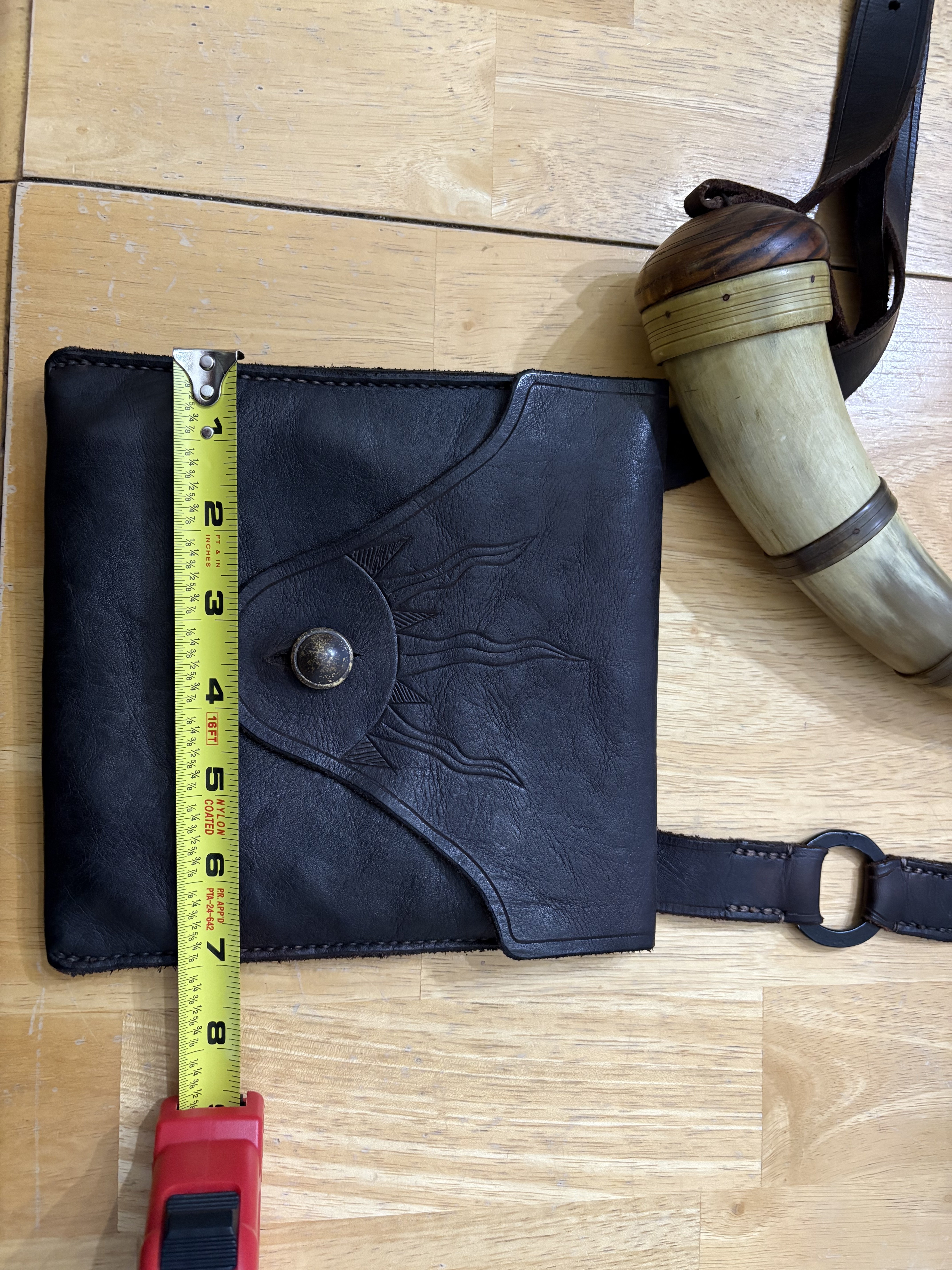 SOLD - Pending funds - Virginia style shot pouch (po-boy leather ...