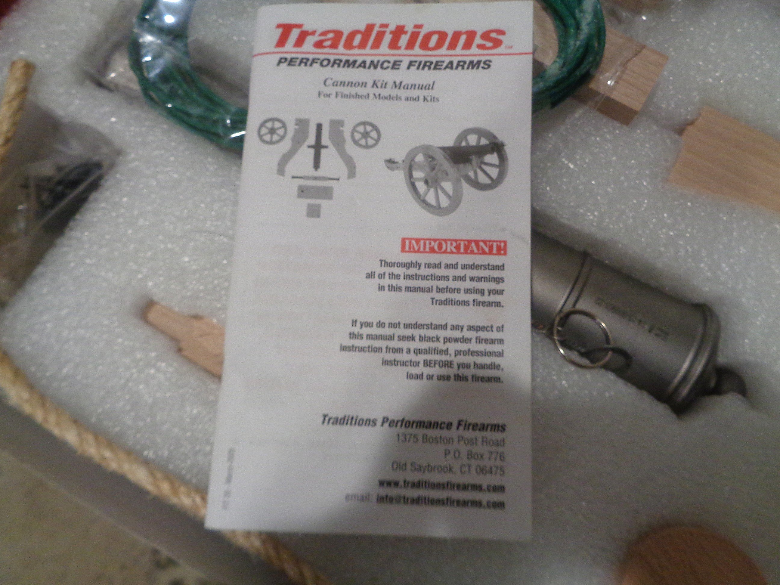 SOLD - .69 Cal Traditions muzzle loading cannon kit | The Muzzleloading ...