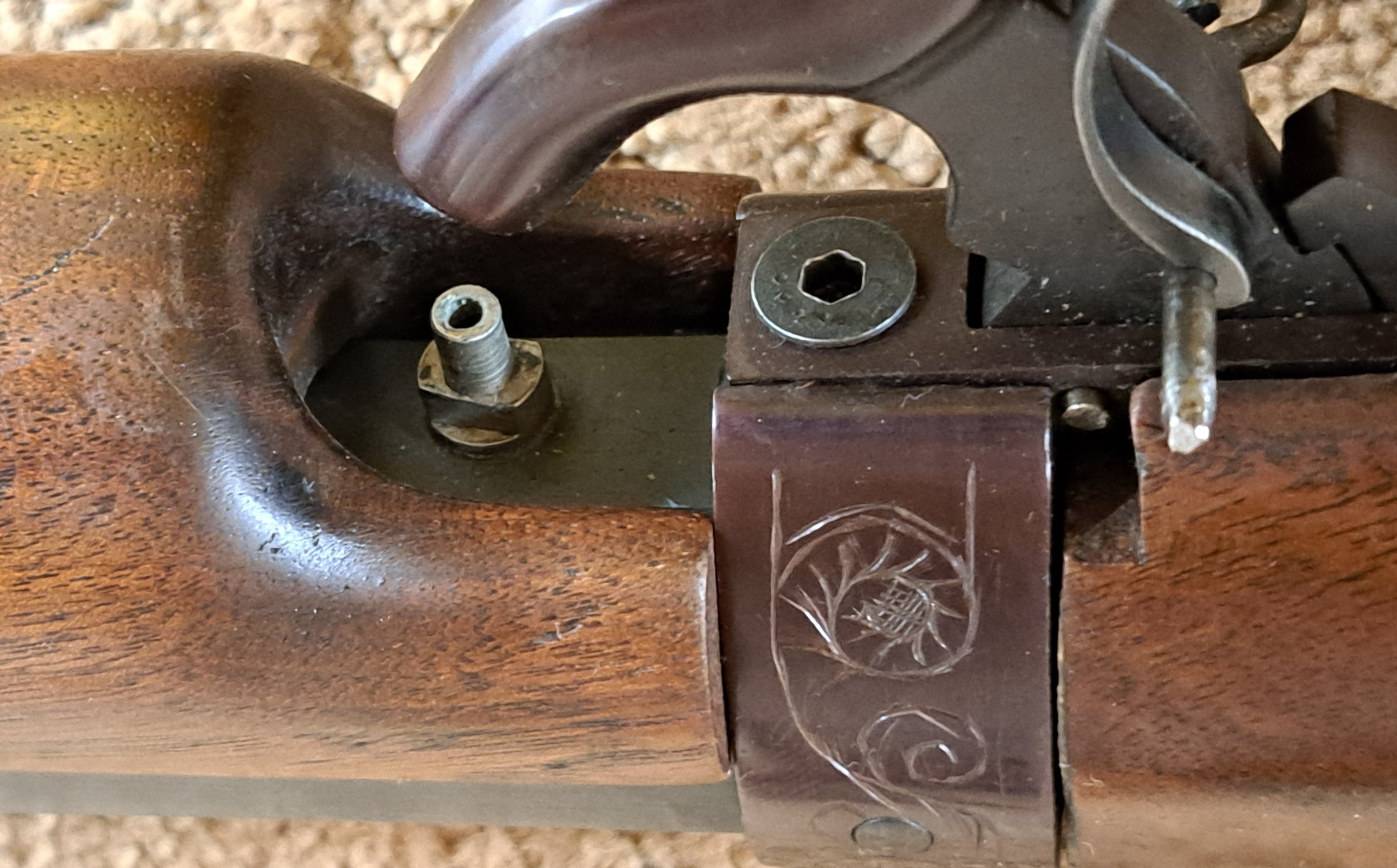 Underhammer Target Rifle SOLD - Gorgeous .54 Heavy Underhammer Bench Rifle | The Muzzleloading Forum