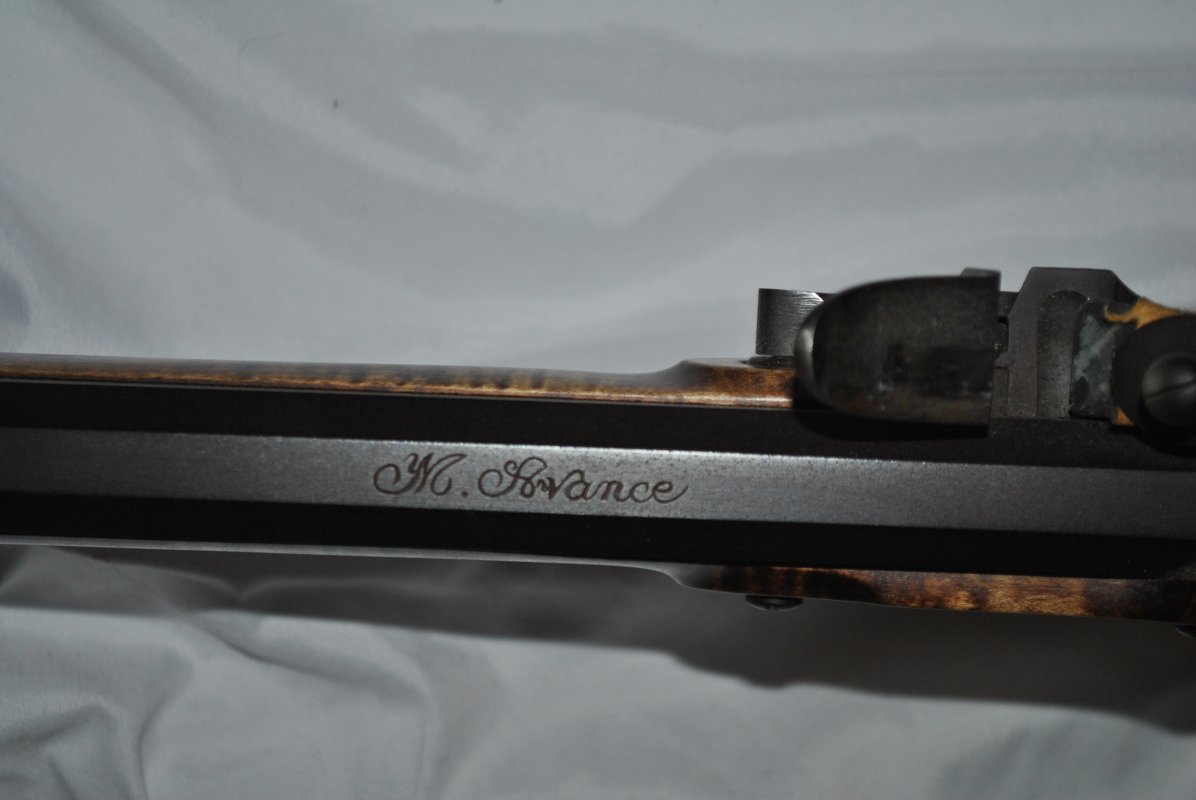SOLD - 54cal TVM Late Lancaster Flintlock with Curly Maple Stock | The ...